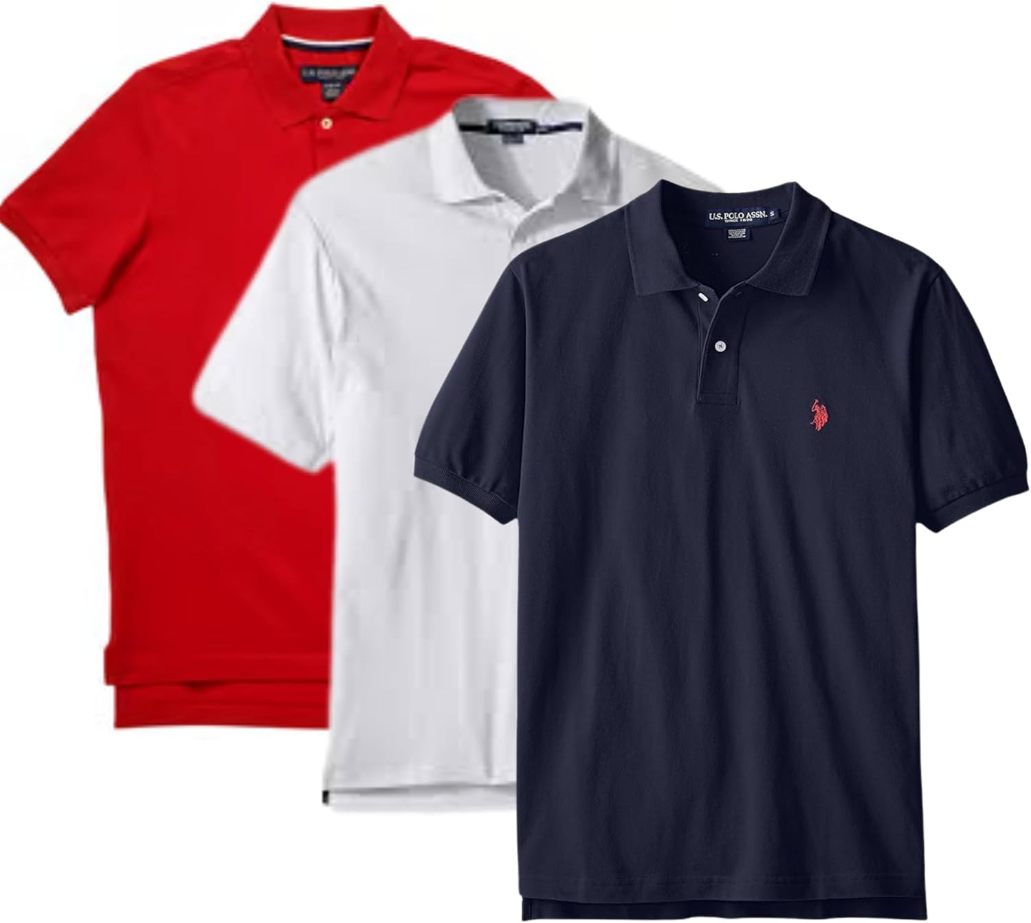 ★★ ★★ Men's Regular Fit Interlock Polo Short Classic Fit Interlock Polo