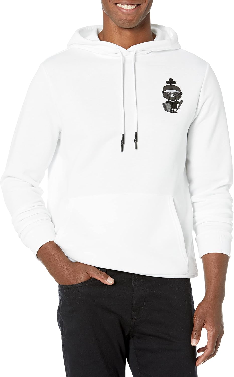 KARL LAGERFELD Men's Soft Solid Hoodie