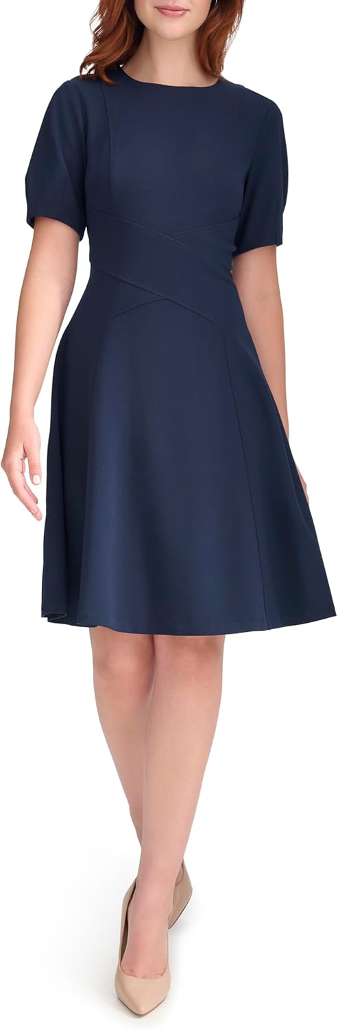 green emerald velvet dress Tommy Hilfiger Women's High Low Fit and Flare Dress, Ivory, 10 at Amazon  Women's Clothing store
