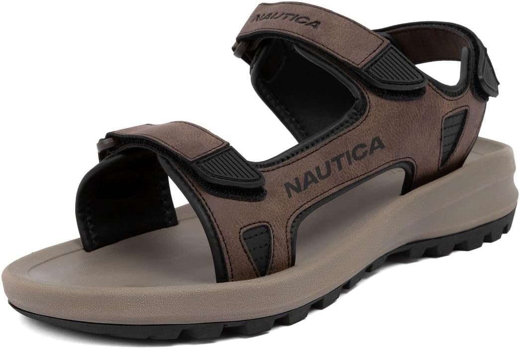 Nautica Men's Athletic Sport Sandals – Adjustable Strap