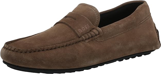 Mocassins-Bateau Homme BOSS Men's Smooth Suede Slip on Drivers - Main Image