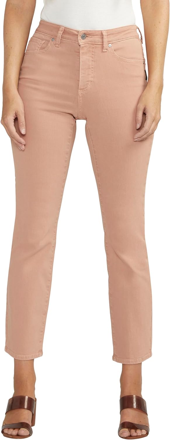 Quần Jean Nữ Silver Jeans Isbister High Rise Straight Leg