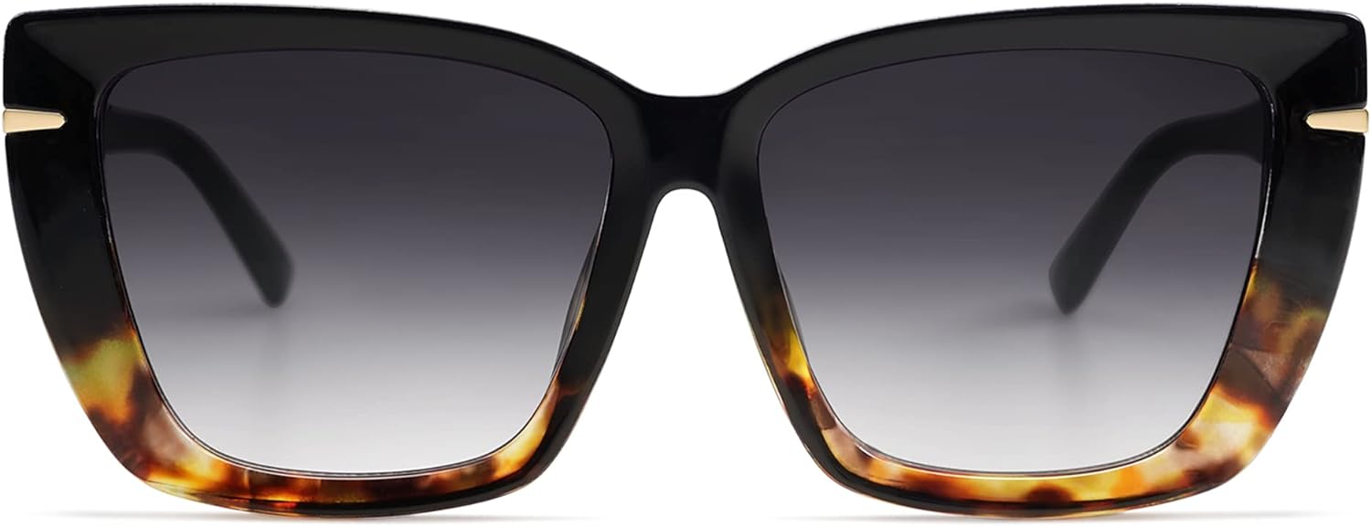 New Black Oversized Cat Eye Sunglasses Womens Retro Vintage 70s Amazon.com: GFUIARA Vintage Cat Eye Sunglasses for Women  main image 4
