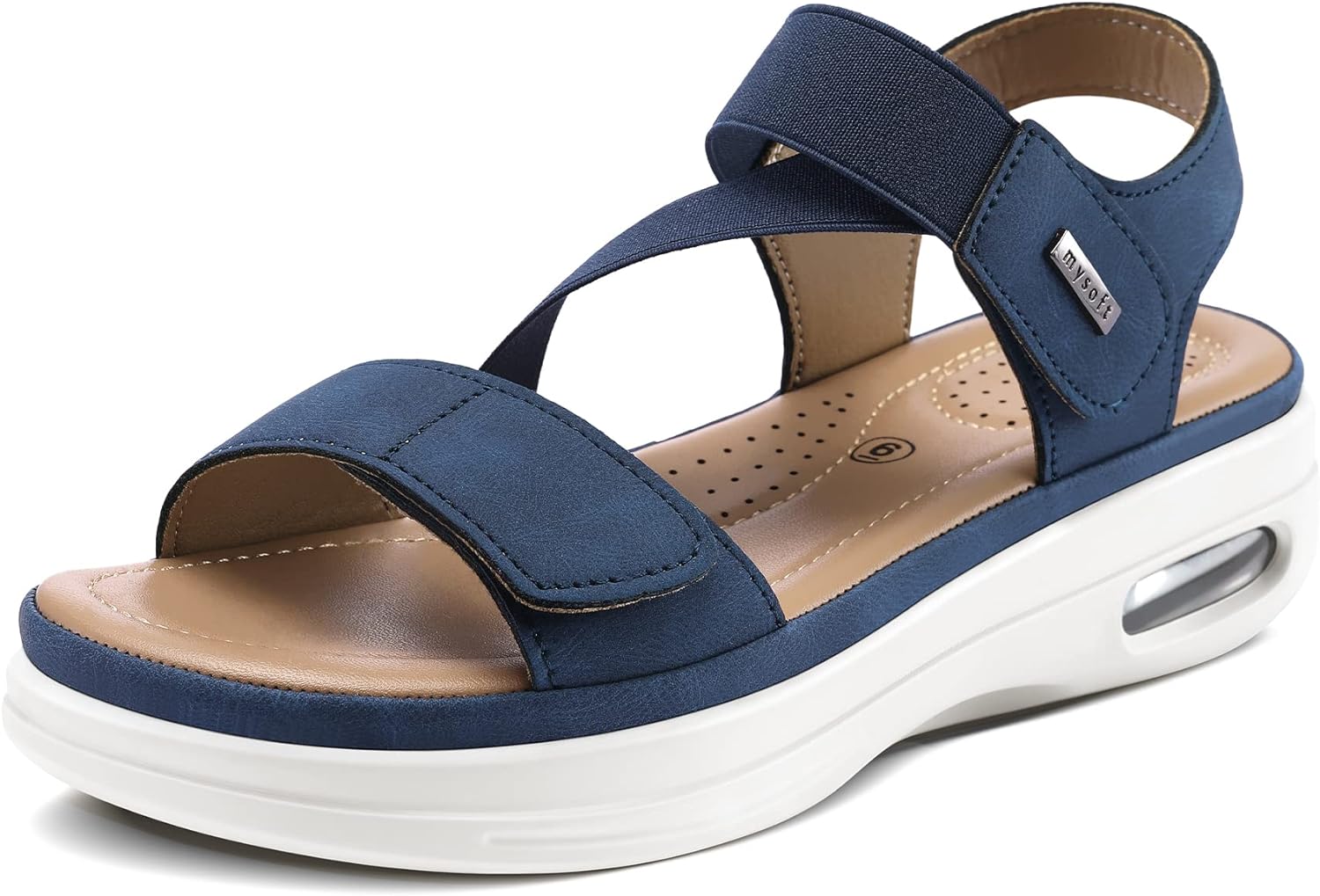 mysoft Sandali da passeggio da donna, comodi, con
