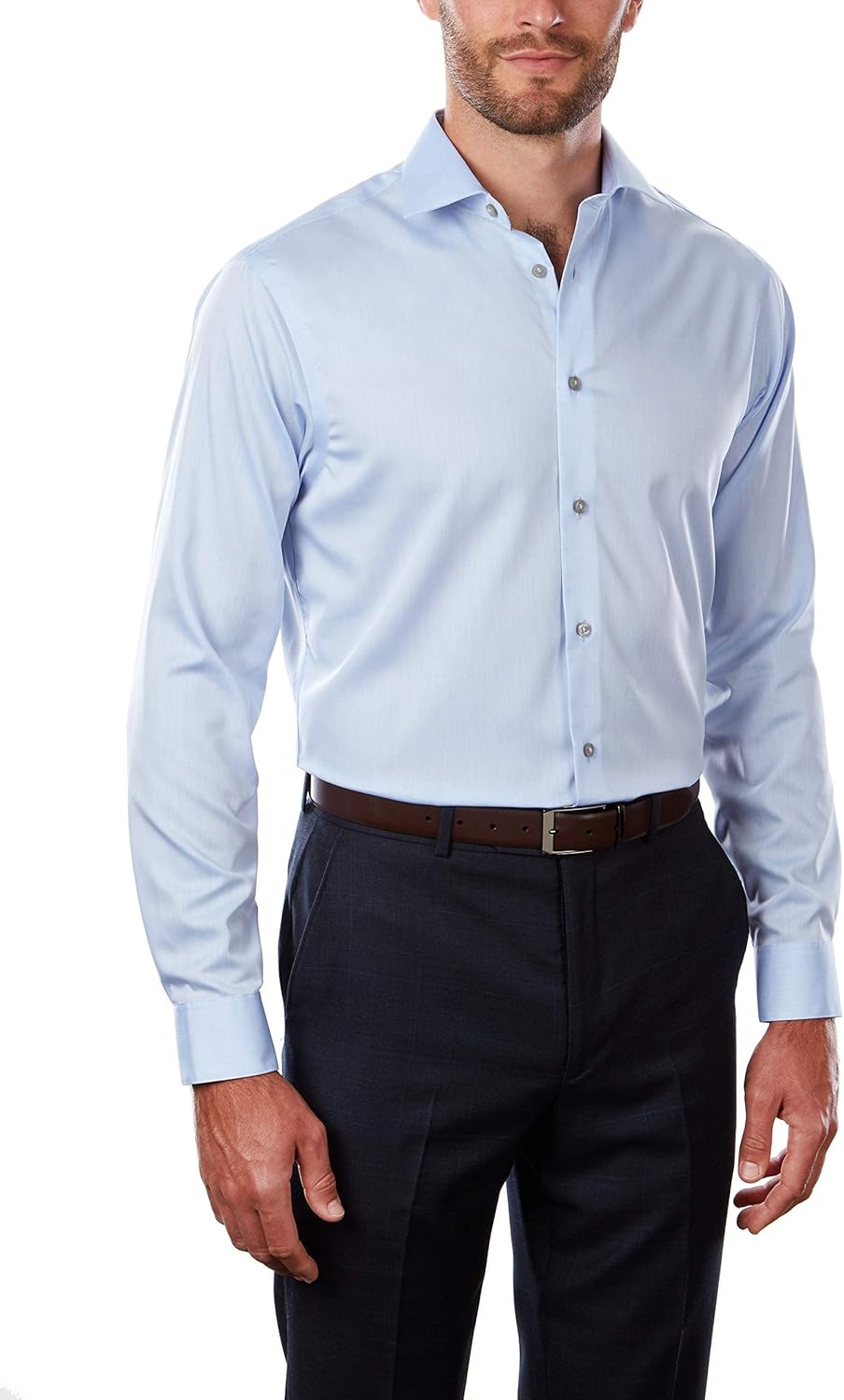 Calvin Klein Men's Dress Shirt Regular Fit Non Iron Herringbone -  Sithimy.com