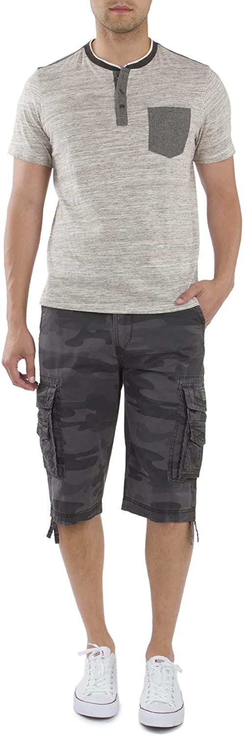 Short Homme Unionbay Men s Cordova Belted Messenger Cargo Short Sithimy