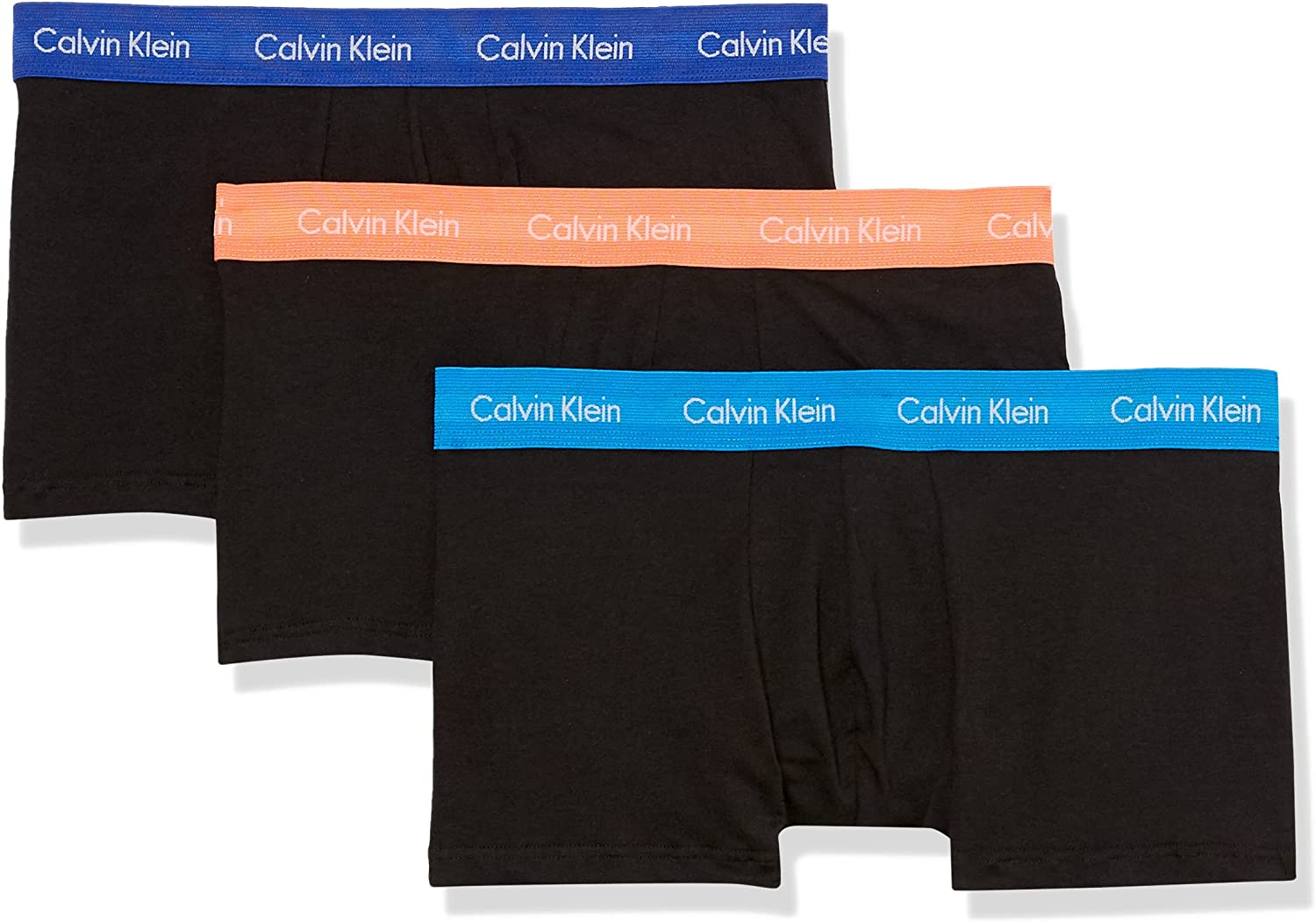 Calvin Klein Men's Underwear Cotton Stretch Pack Low Rise Trunks