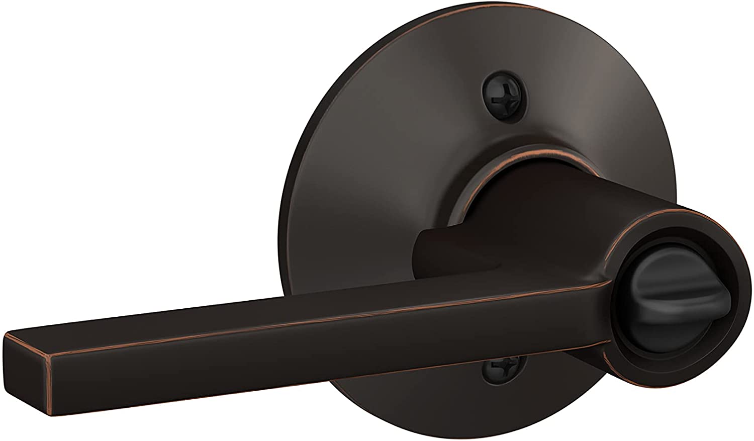 Addison Single Cylinder Handleset And Georgian Knob, Aged Bronze (F60 ADD 716 GEO), Handlesets - Canada