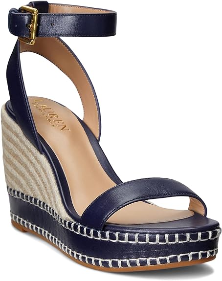Ralph Lauren Women's Leona Espadrille Wedge Sandal - Sithimy.com