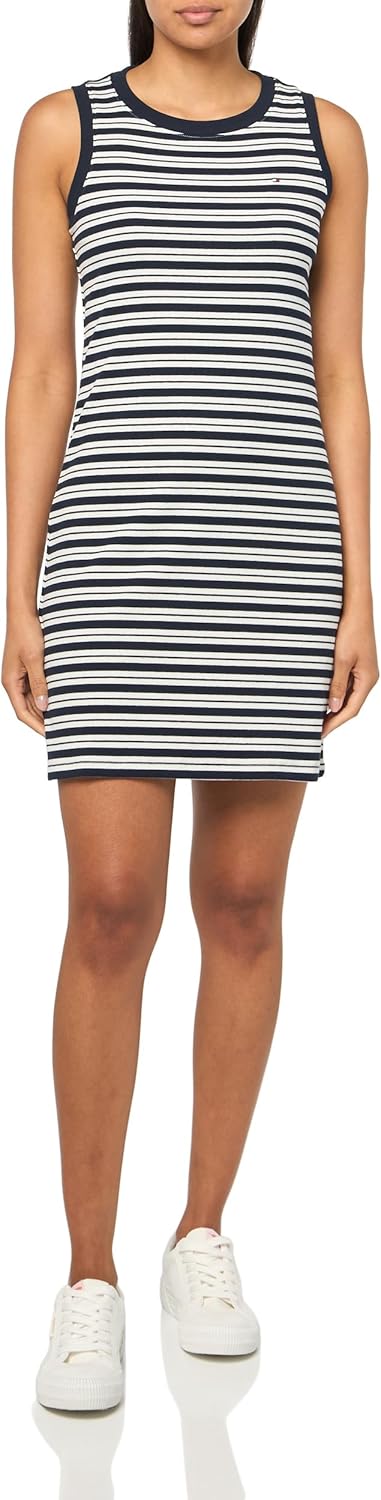 Tommy Hilfiger Women's Short Sleeve Knee Length Shift Dress
