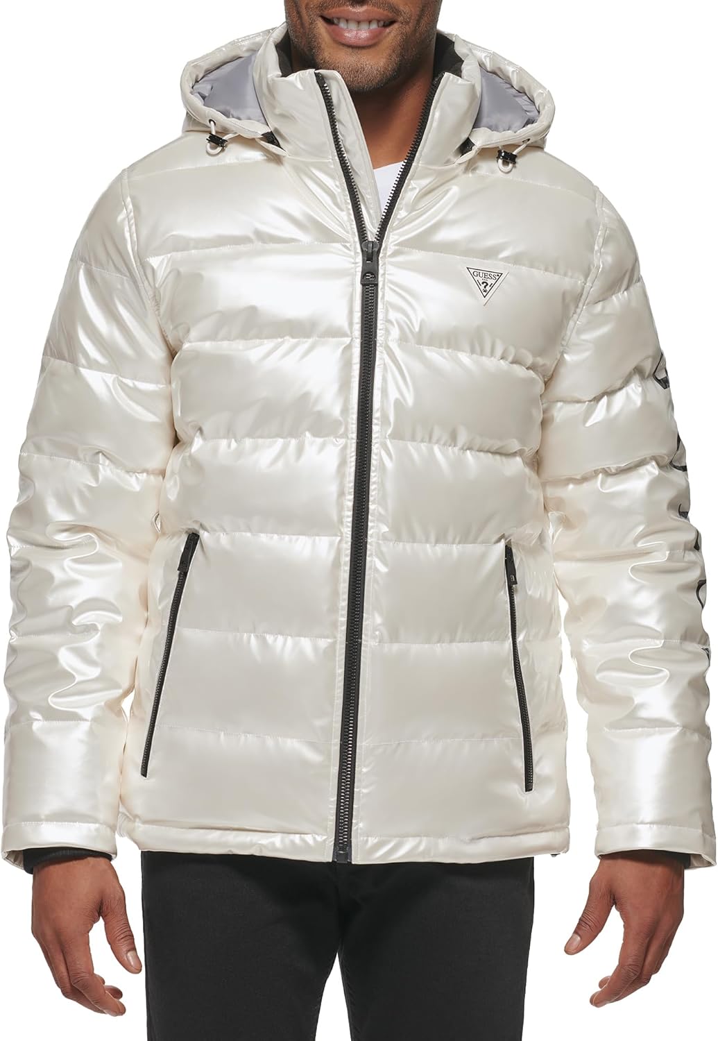 Plumón Chaqueta Hombre Guess Men's Holographic Hooded Puffer