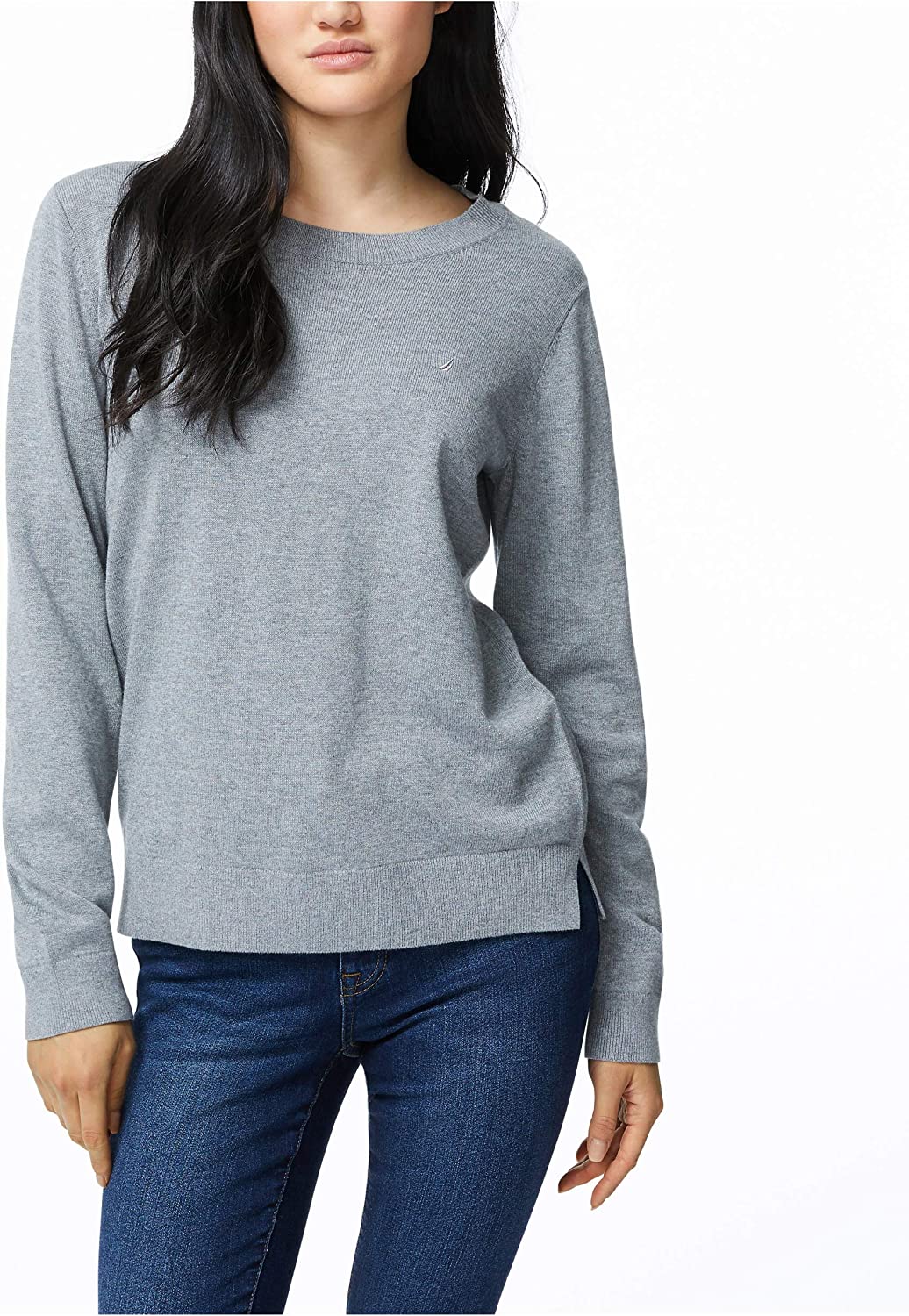 Nautica Women's Sustainably Crafted Super Soft Crew Neck Sweater