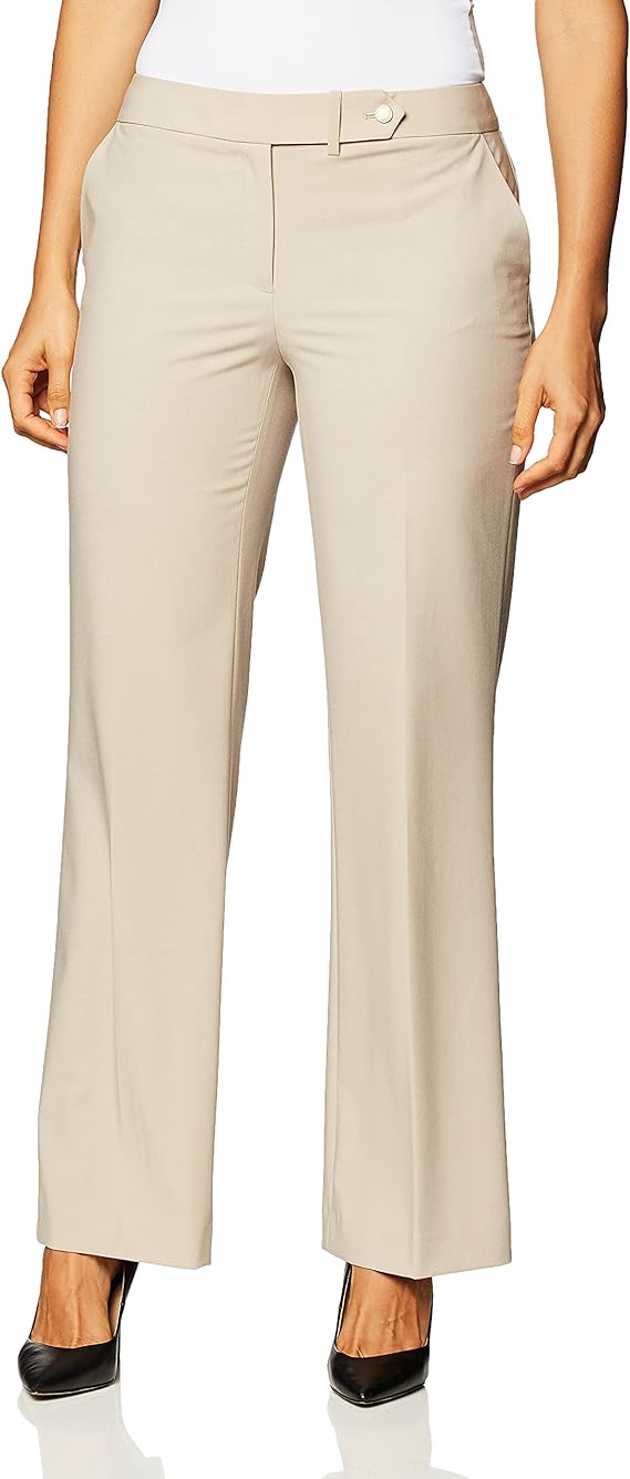 Calvin Klein Straight-Leg Classic Business Casual Pants for Women -  Sithimy.com