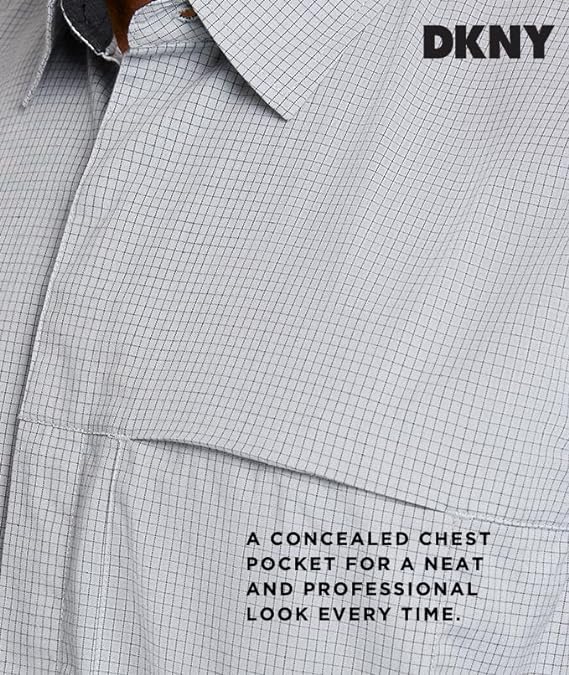 पुरुषों की शर्ट DKNY Men's Long Sleeve Button Down