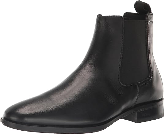 BOTTES CHELSEA BOSS HOMME COLBY - CUIR VERITABLE CHAUSSURES ÉLÉGANTES LACETS