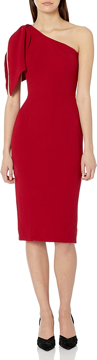 strapless open back dress Irregular one-shoulder bow knot Midi Dress – Aclosy