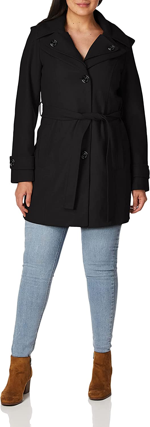 Thigh length women's coat sales