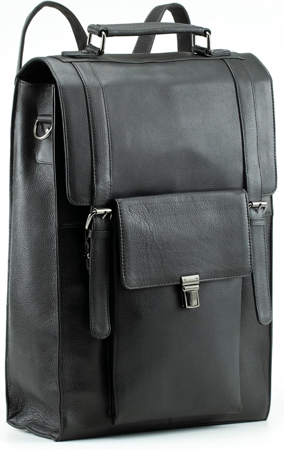 Handmade World Buffalo Leather Backpack 17 Inch Large Convertible