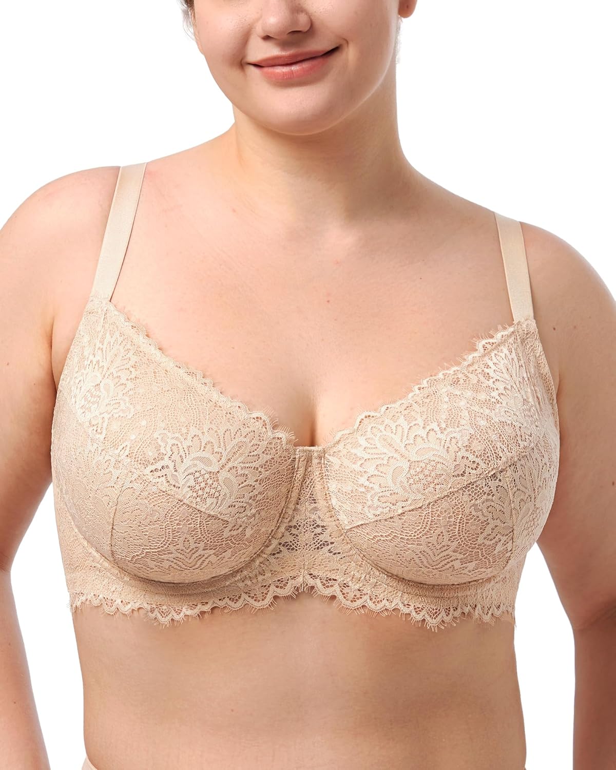 HSIA Minimizer Bras For Women - Full Coverage Unlined Underwire Plus Size Bras For Heavy Breasts