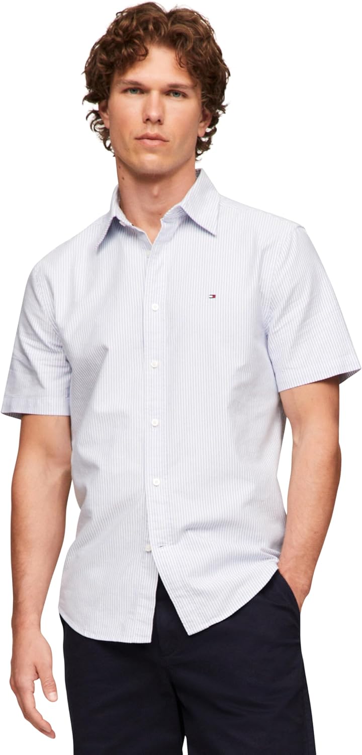 पुरुषों की शर्ट Tommy Hilfiger Short Sleeve Oxford