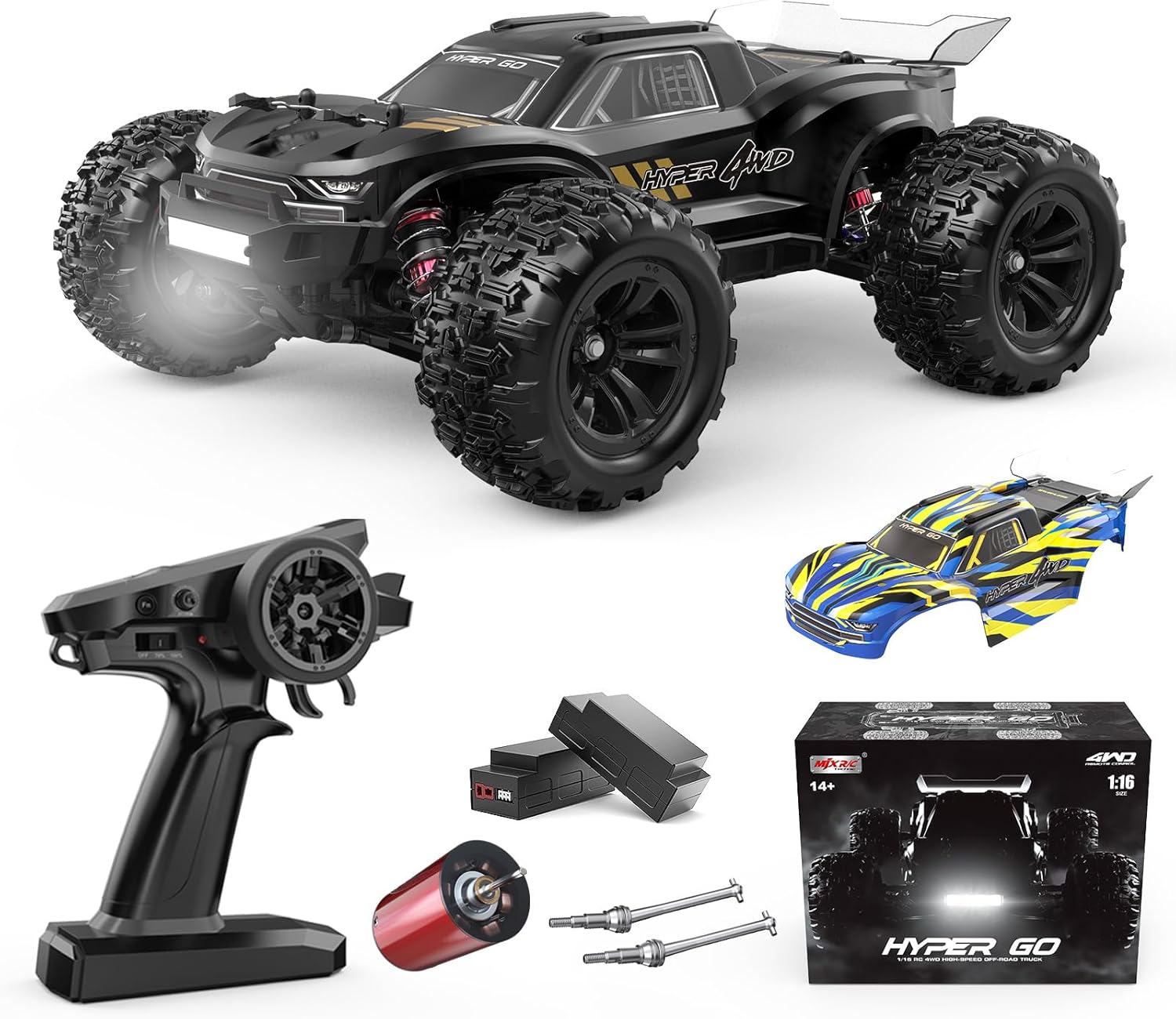 Xe Điều Khiển HYPER GO H16BM 1/16 RTR Brushless Fast RC Cars for