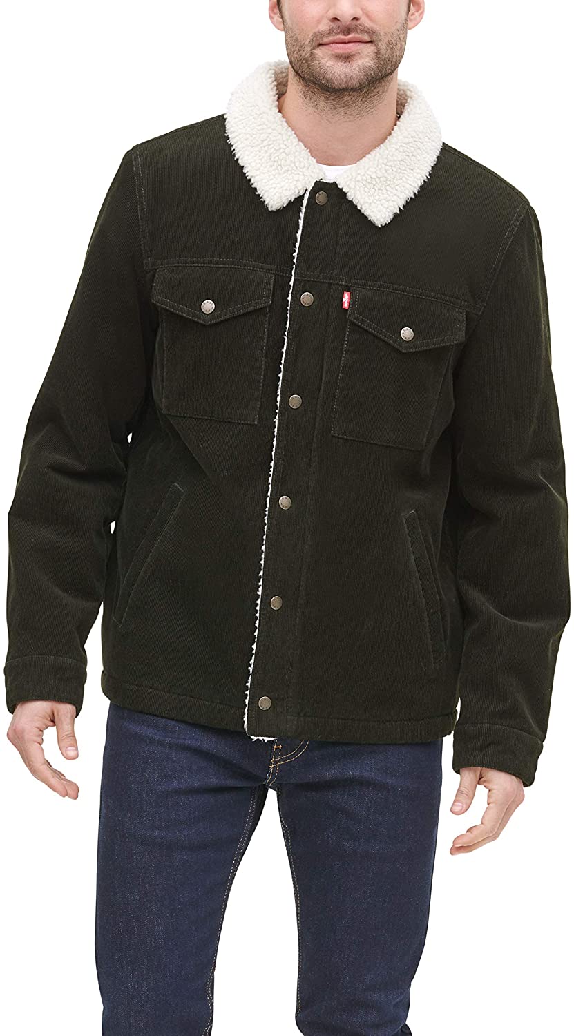 Levi's Men's Corduroy Sherpa Trucker Jacket