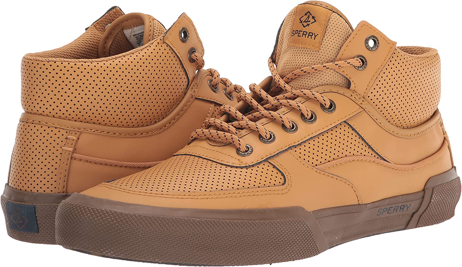 Sperry Men\'s Brown High-Top Sneakers Boomerang LLC | Sperry High Top Canvas/Leather Sneakers  main image 3