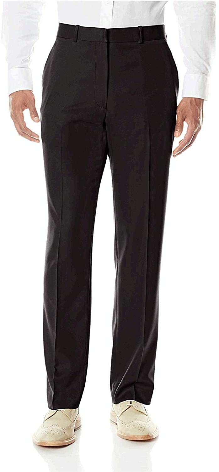 Pantaloni Eleganti Uomo Perry Ellis Modern-Fit - 100% Poliestere Performance - Cavallo 30 Pollici - Foto 4