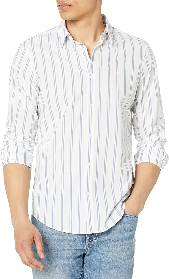 calvin klein slim fit dress shirt size chart Calvin Klein Calvin Klein Slim Fit Non Iron Twill Solid Shirt main image 0