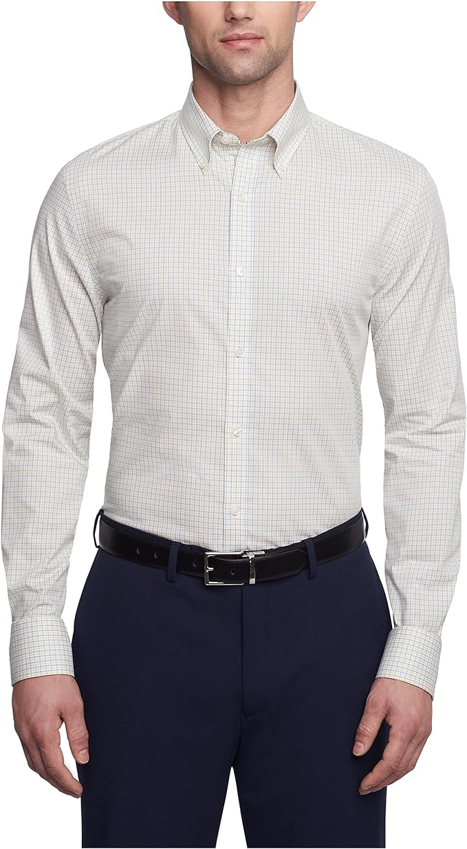 Tommy Hilfiger Men's Dress Shirt Slim Fit Stretch Twill - Sithimy.com