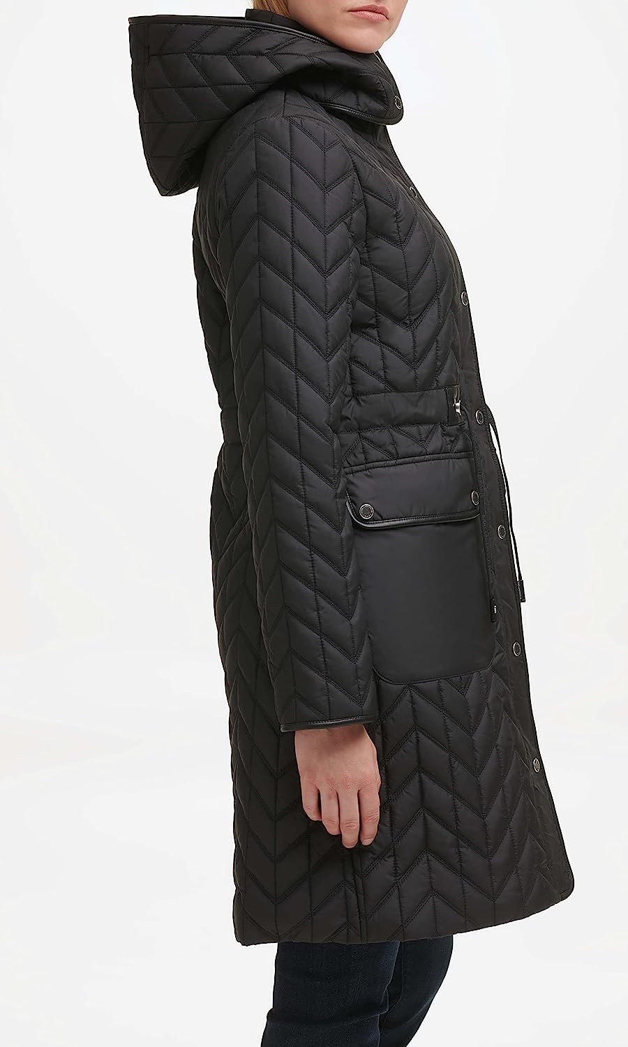 Doudoune Femme Karl Lagerfeld Paris Women's Agyness Quilt Parka