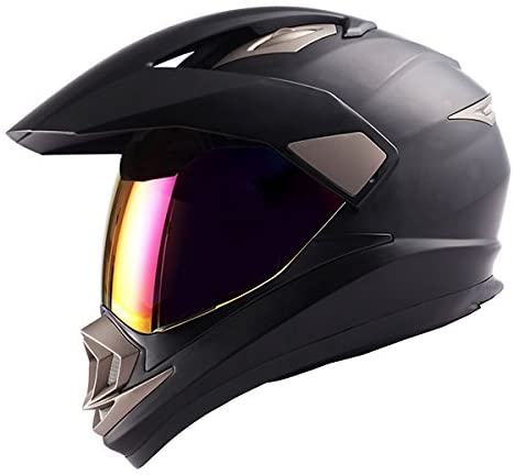 1Storm Dual Sport Helmet Motorcycle Full Face Motocross Off Road Bike Matt  Black - Sithimy.com