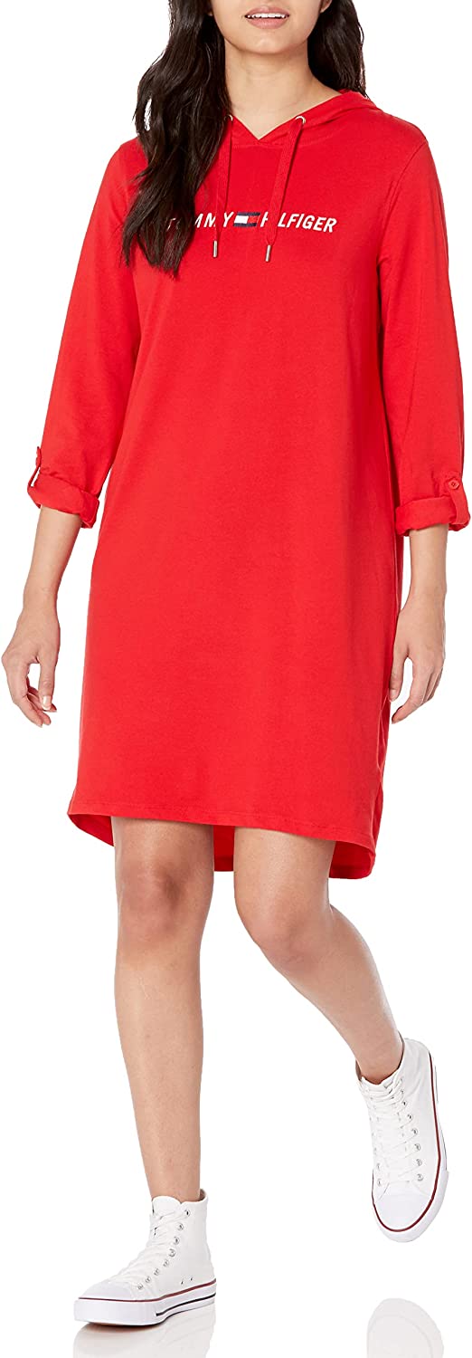 knee length dresses for ladies Tommy Hilfiger Women Plaid Belted Shirt Dress, Blue Combo – HIPPO US Brands main image 0