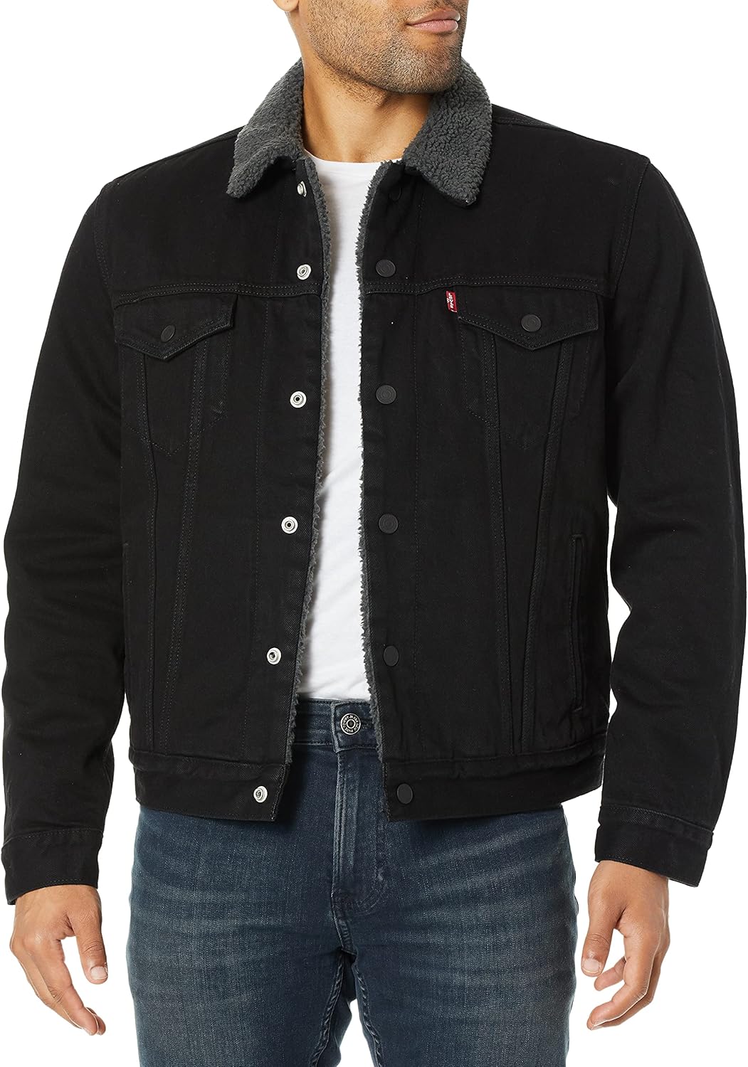 Veste Trucker En Jean Levi's Vintage - Taille S - Bleu Délavé - Pour Homme