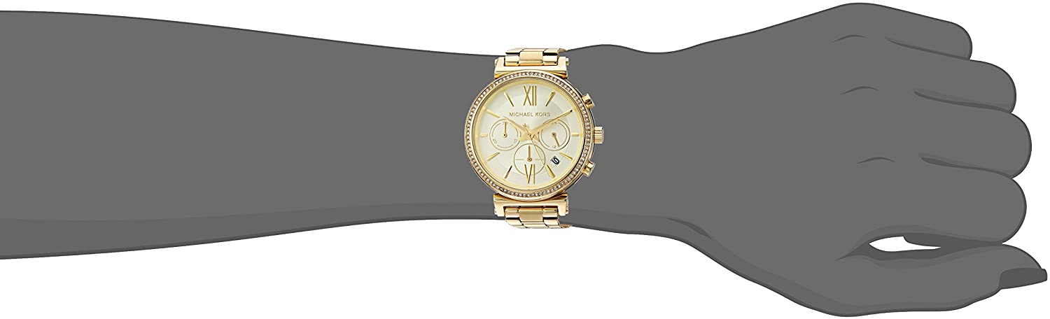 Michael Kors Sofie Stainless Steel Chronograph Watch - Sithimy.com 