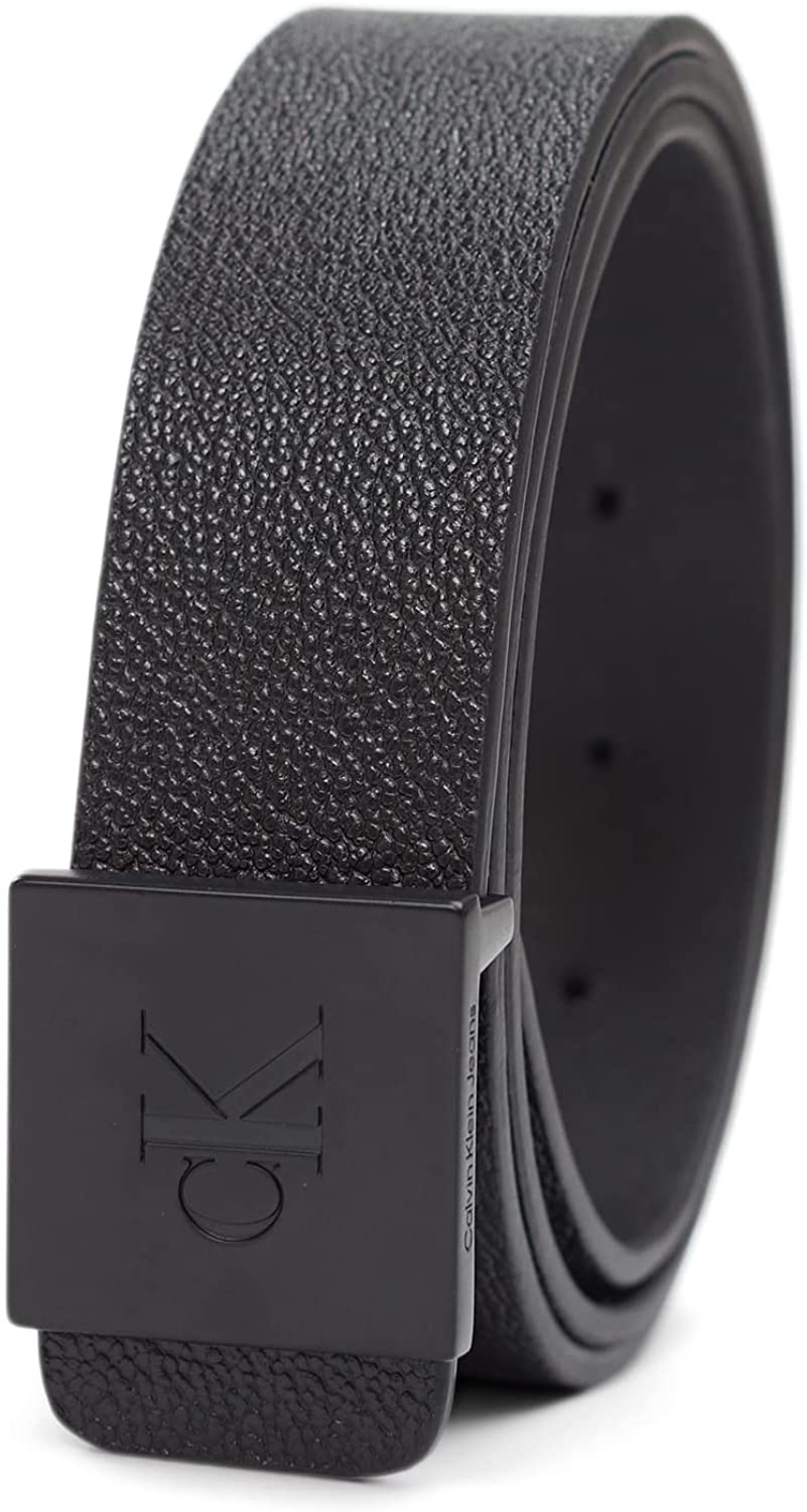 Calvin Klein Men's Casual Statement Plaque Buckle Belt - Main Image