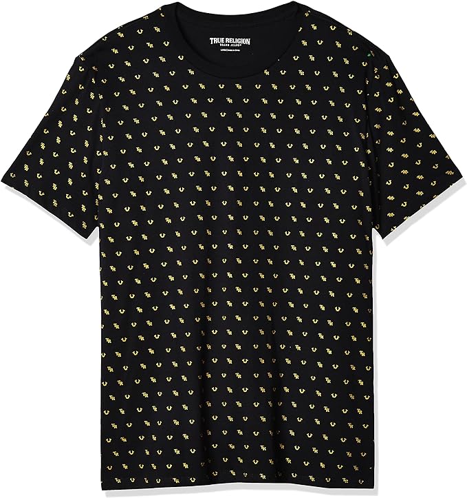 関税込み【TRUE RELIGION】ALLOVER VINTAGE ロゴ ★ シャツ True Religion Men's All Over Monogram Tee - Sithimy.com