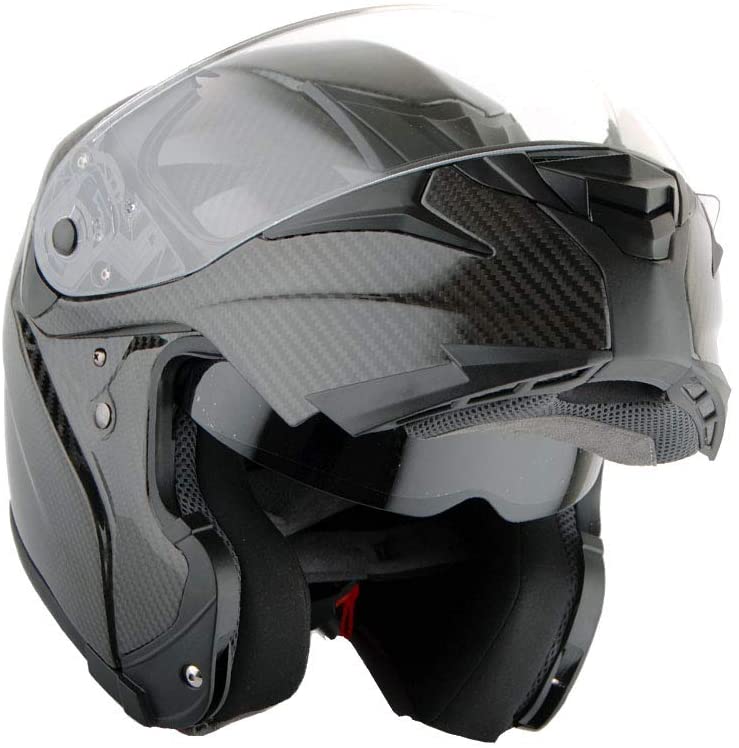 Martian Genuine Real Carbon Fiber Build Motorcycle Modular Flip up