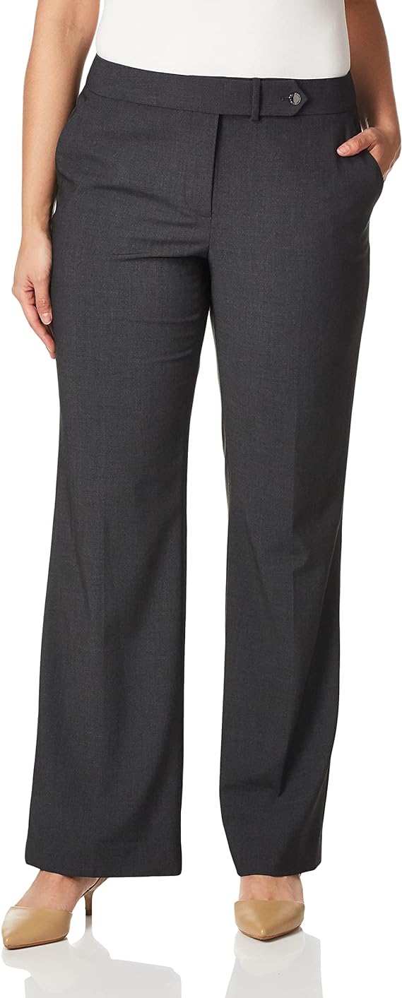 the blue and black and white and gold dress Karen Kane Emily Straight Leg Pants - Black
