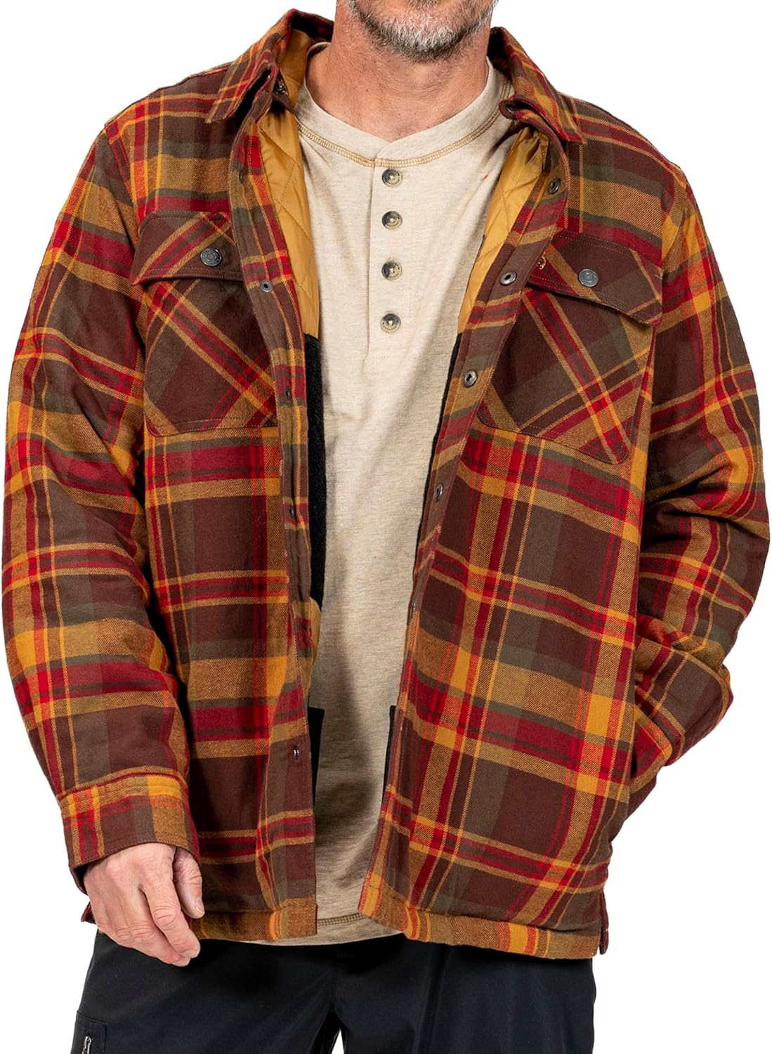 Cowboy Shirts For Men Men's Concealed Carry Maplewood Hooded Shirt
