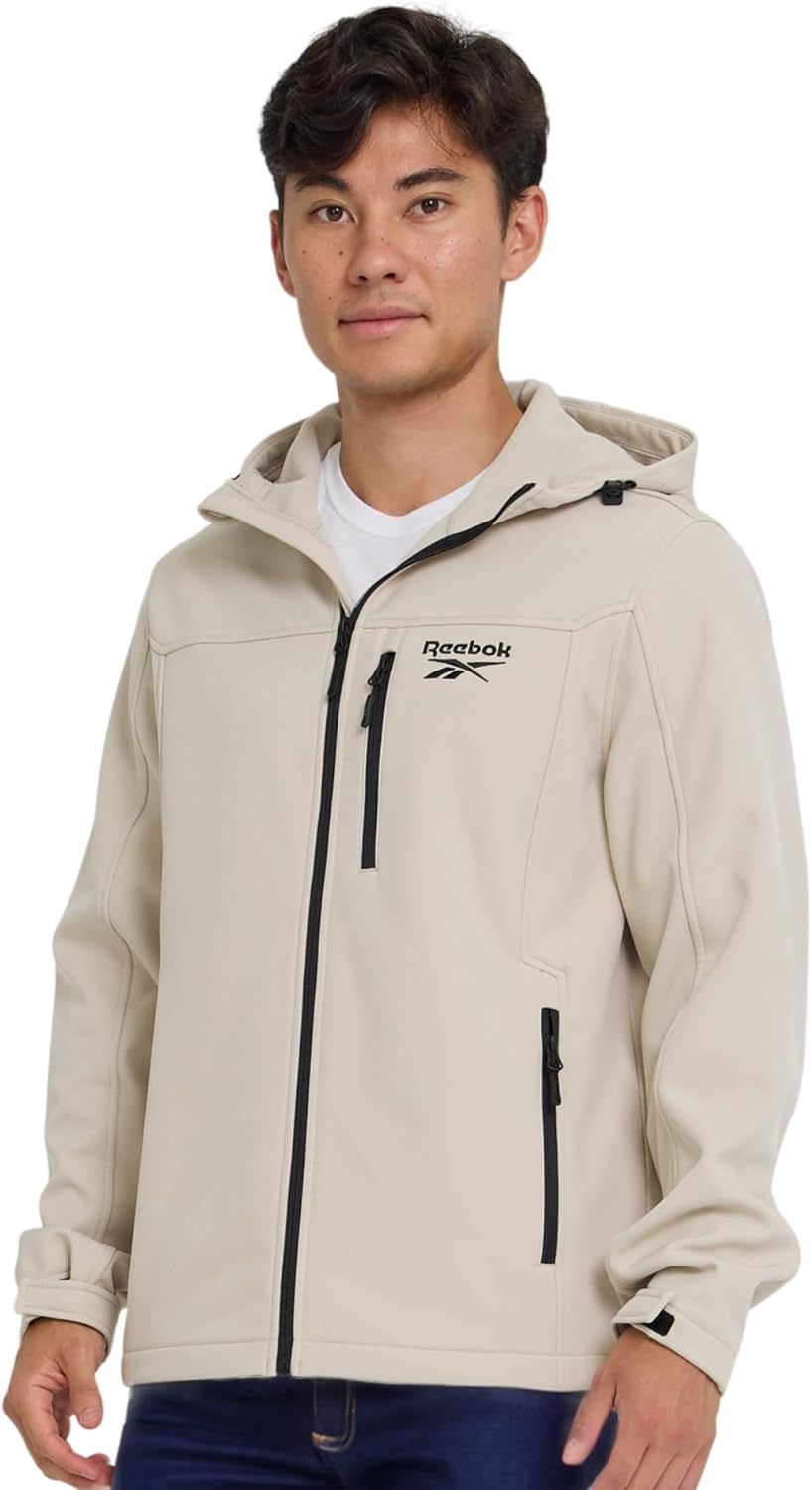 Reebok Waterproof Soft Shell Rain Jacket Men