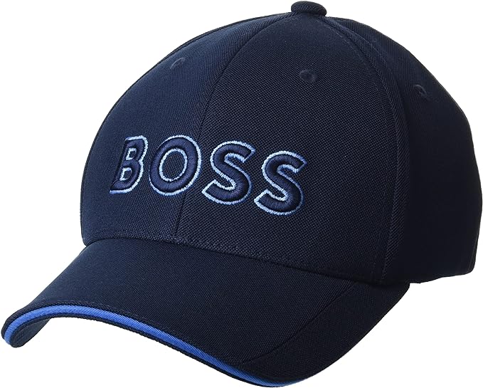 Metallic Logo BOSS Cap - Navy main image 0