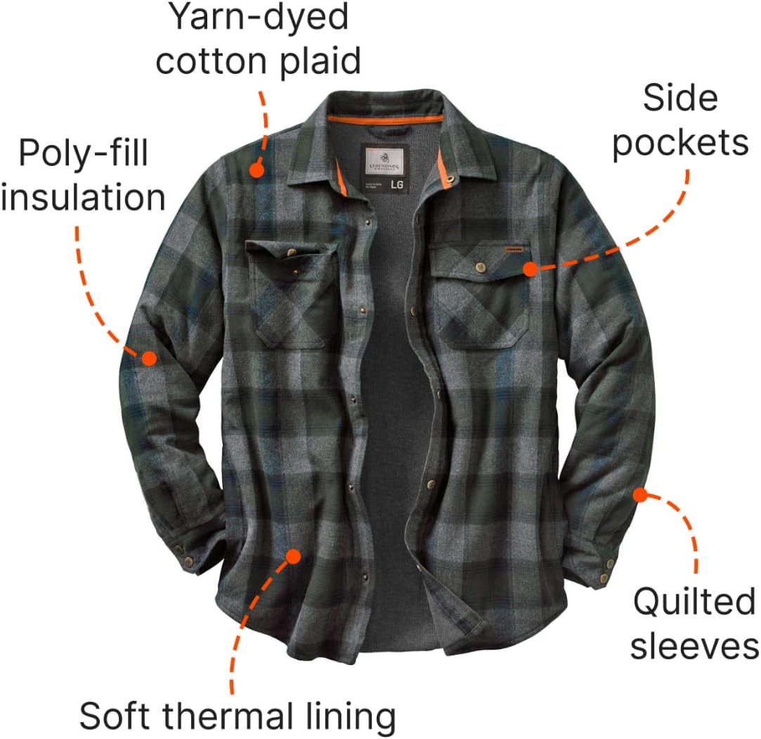 Chaqueta Ligera Hombre Legendary Whitetails Archer Flannel