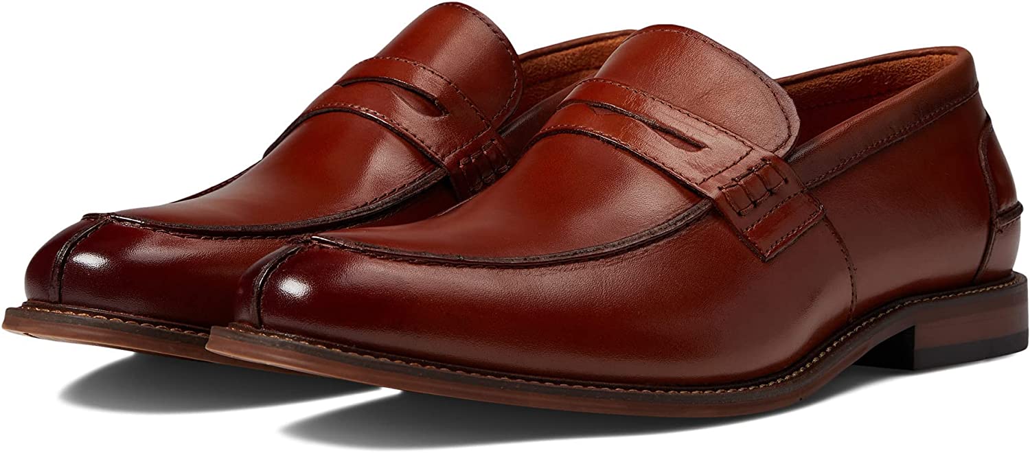 STACY ADAMS Men\'s Marlowe Penny Loafer Black Leather 10.5 Wide Red Zone Insole Amazon.com | Stacy Adams Men main image 3