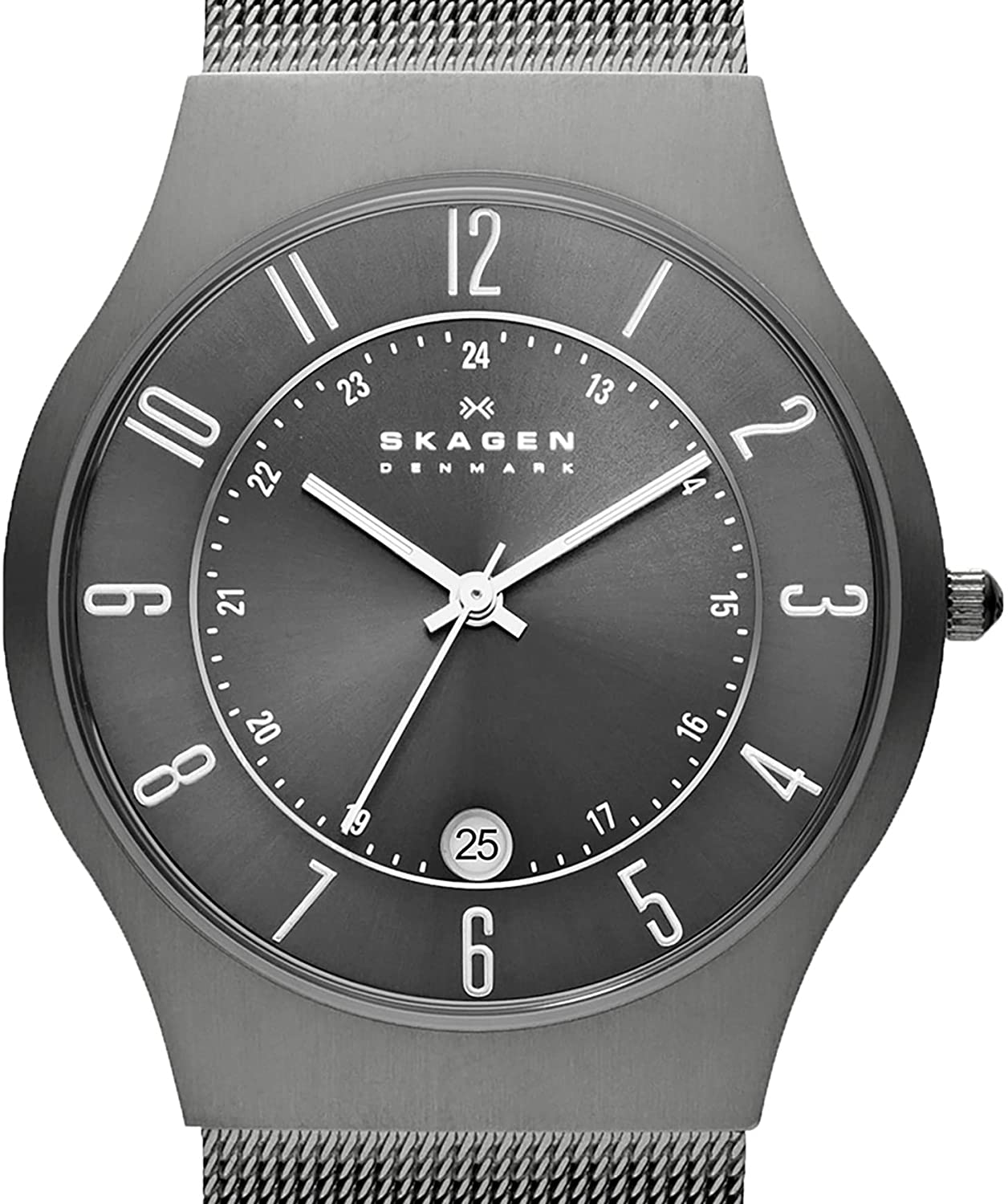 Skagen men's sundby titanium and discount stainless steel mesh casual quartz watch