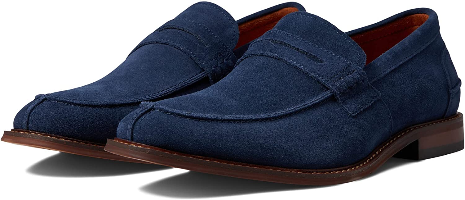 STACY ADAMS Men\'s Marlowe Penny Loafer Black Leather 10.5 Wide Red Zone Insole Amazon.com | Stacy Adams Men main image 2