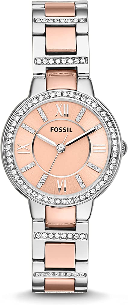 Women\'s Watch with Crystal Accents and Self-Adjustable Stainless Steel Bracelet Fossil Jesse Women main image 2