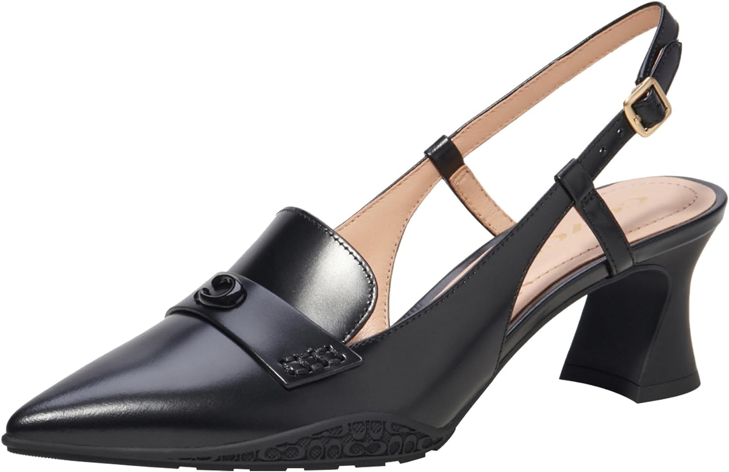Coach Women s Nikola Leather Hybrid Slingback Pump Sithimy