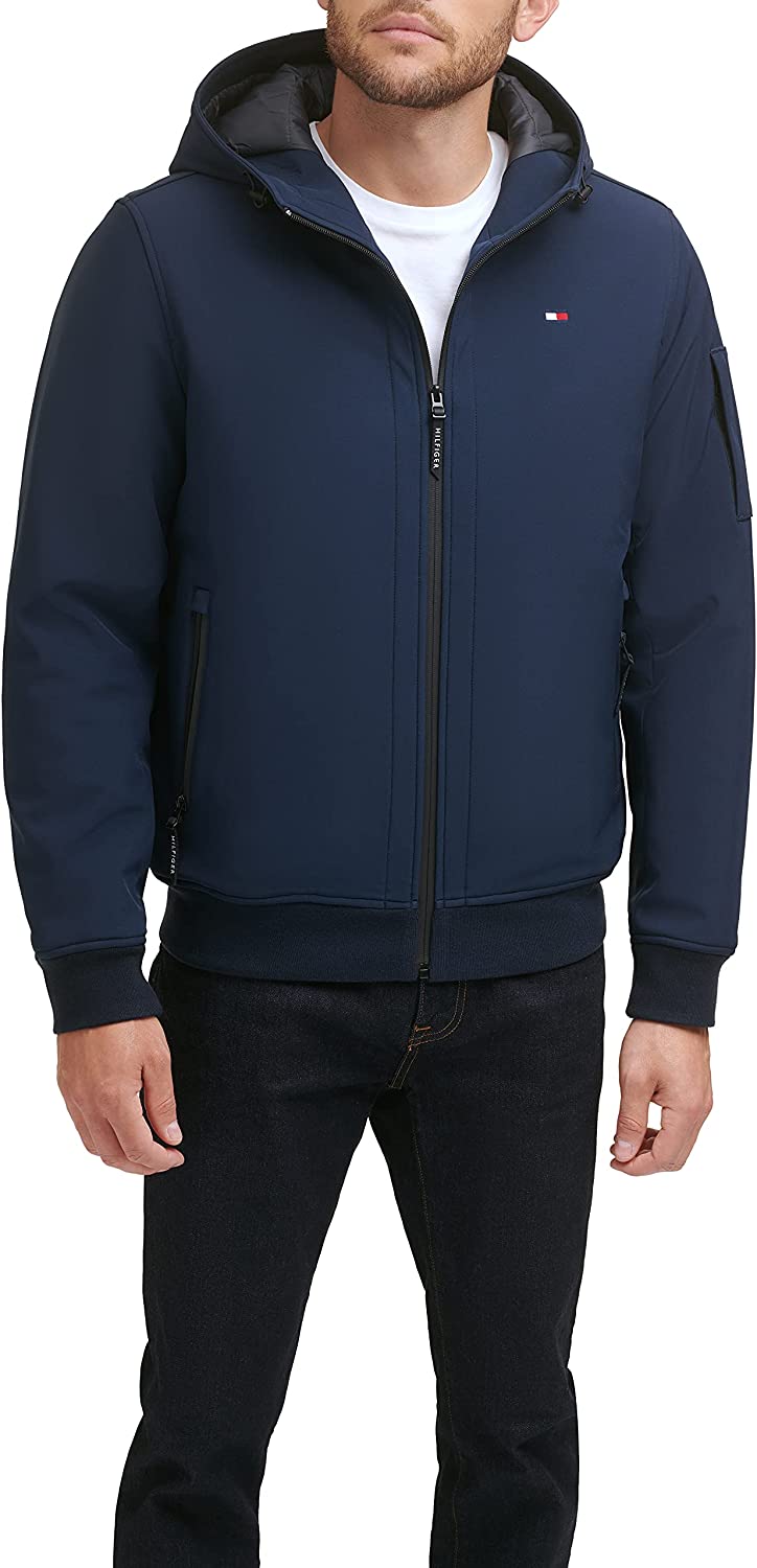 Tommy Hilfiger Soft Shell Jacket Tommy Hilfiger Mens Hooded