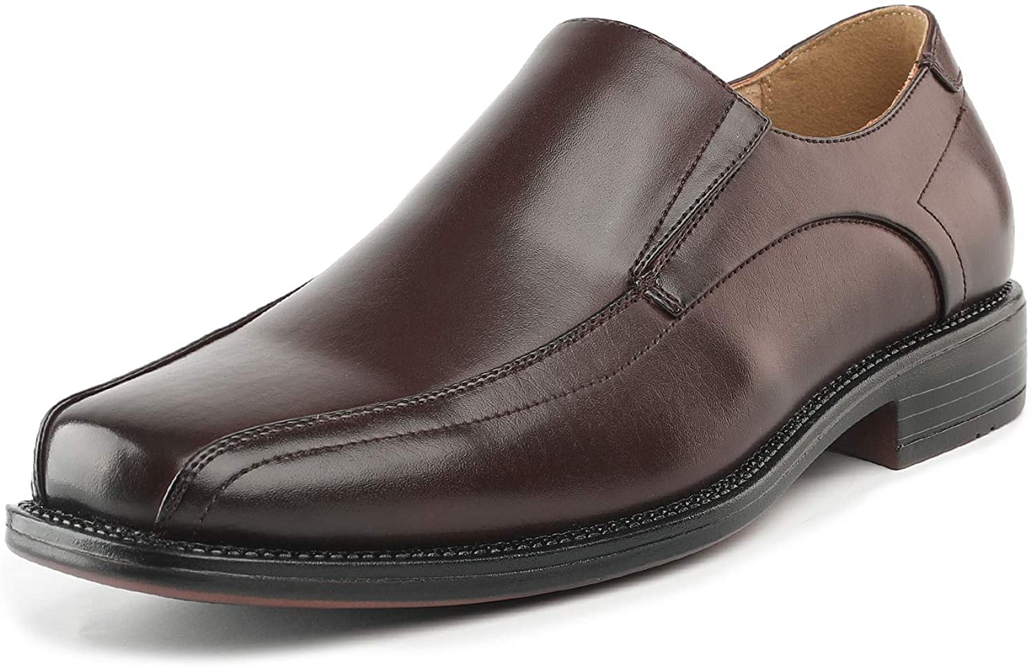 Bruno Marc Men's Leather Lined Dress Loafers Shoes - Sithimy.com